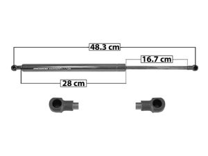 AMORTIGUADOR 5TA PUERTA AD A5 09-16 TK DER/IZQ SP