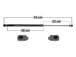 AMORTIGUADOR 5TA PUERTA AD A1 11-18 DER/IZQ SP