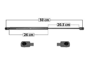 AMORTIGUADOR 5TA PUERTA NS MICRA 05-07 TK DER/IZQ SP