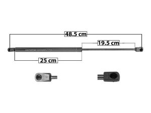 AMORTIGUADOR 5TA PUERTA NS QUEST/LC VILLAGER 99-02 DER/IZQ SP