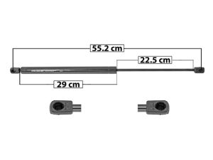 AMORTIGUADOR 5TA PUERTA NS QUEST/LC VILLAGER 99-02 S/LIMPIADOR TRASERO DER/IZQ SP