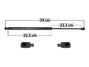 AMORTIGUADOR 5TA PUERTA NS QUEST 04-09 DER/IZQ SP