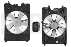 MOTOVENTILADOR AC MDX 22-24 V6 3.5L P/RAD SENCILLO COMPLETO 2 PINES KS