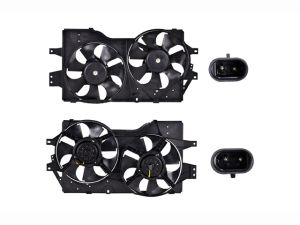 MOTOVENTILADOR CR VOYAGER 96-00 L4 2.4/V6 3.0, 3.3, 3.8 LTS DOBLE COMPLETO 2 Y 2 PINES TY