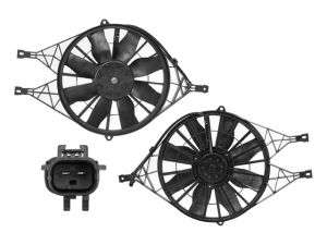 MOTOVENTILADOR DG DAKOTA 97-04 L4 2.5/V6 3.7, 3.9/V8 4.7, 5.9L P/RAD SENCILLO COMPLETO 2 PINES KS/TY