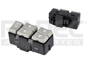 CONTROL CRISTAL BK VARIOS 04-07 5 TECLAS GRIS