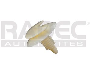 GRAPA DE TAPICERIA CV S-10/CHRYS/AMC/VW HOYO:7MM/LARGO 18.5MM/2CABEZAS BCO 50PZ