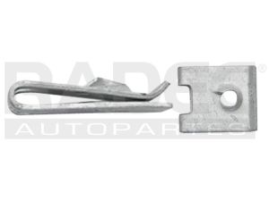 GRAPA DOBLE PARA PIJA UN 10 ANCHA/LARGA 11mm ZINC BRILLO USA 50PZ