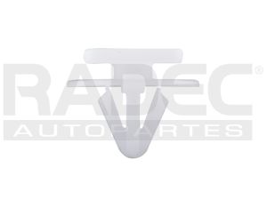 GRAPA MOLDURA CV CHEVY 04-08 HOYO 7MM LARGO 8MM CAB 8X12MM BLANCA 6 PIEZAS