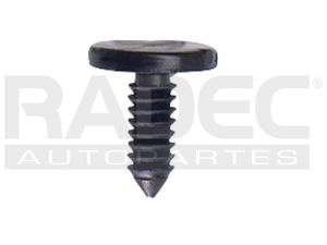 GRAPA PARA HULE DE PUERTA CV UNIV HOYO:3.5MM/LARGO:11MM/CAB.11MM NEGRO USA 50PZ