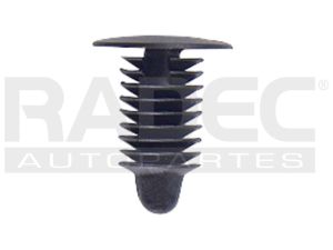 GRAPA PARA HULE DE PUERTA CV UNIV HOYO:5.3MM/LARGO:11MM/CAB.10MM NEGRO USA 50PZ
