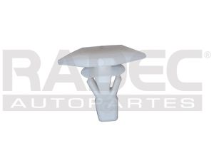 GRAPA PARA HULE DE PUERTA CR HM H2 HOYO:5MM/LARGO:10.5MM/CAB.6.5X16.5MM BLANCO 50PZ