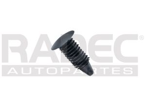 GRAPA PARA HULE DE PUERTA CV UN/NEON 96 HOYO:5.3MM/LARGO:16MM/CAB.10MM NEGRO 50PZ