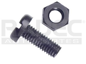 KIT TORNILLO/TUERCA UN PORTA PLACA 6- 1.00 X 16 MM NYLON USA 50PZ
