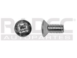 TORNILLO CABEZA OVALADA 6MM- 1.00 X 12MM Cromado TW 50PZ