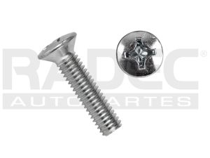 TORNILLO CABEZA OVALADA 6MM- 1.00 X 25MM Cromado TW 50P 50PZ