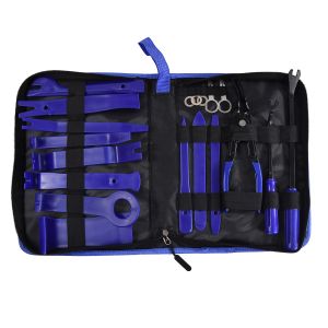 KIT HERRAMIENTA REMOVEDOR GRAPAS CON ESTUCHE NYLON AZUL 19 PZ