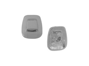 CUBIERTA LUZ DE PLACA CV S-10 82-94/ CV BLAZER S-10 82-94 1 PIEZA CROMADA TW DER/IZQ