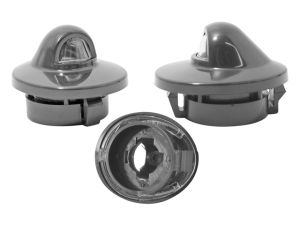 CUBIERTA LUZ DE PLACA FD F-150/F-250/LOBO 04-14/RANGER 98-12/EXPLORER SPORT TRAC 07-10 LC MARK LT 06-08 FD F-150/F-250/LOBO 97-03 1 PIEZA NEGRA TRASERA DER/IZQ